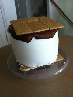 Smore Cake, Boy Scout Cake, Cub Scout Cake, Cake Competition, Cakes To Make, Smores Cake, Crumble Cake, Cub Scout, Camping Party