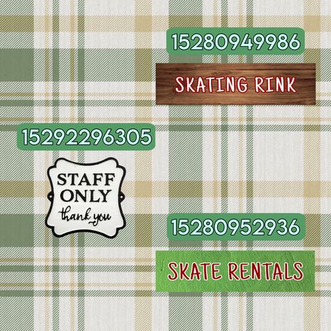 Bloxburg Christmas Menu Decals, Bloxburg Skating Rink Decals, Aesthetic Christmas Decals Bloxburg, Bloxburg Santas Workshop, Christmas Town Layout Bloxburg, Bloxburg Christmas Town Ideas, Bloxburg Ski Resort, Christmas Town Bloxburg, Bloxburg Christmas Town