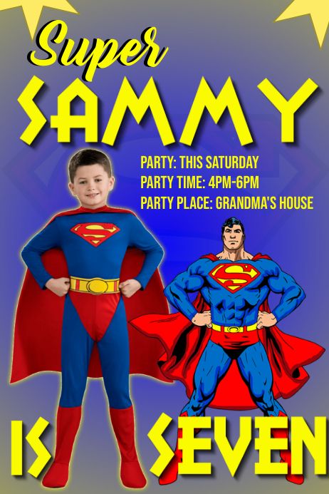 43,590+ customizable design templates for ‘superman birthday template’ Superman Invitation Template, Superman Invitations, Birthday Party Invite Template, Superman Birthday Party, Superman Party, Superman Birthday, Invitation Layout, Pokemon Birthday Party, Happy Birthday Wallpaper