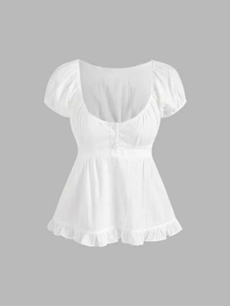 Jason Dilaurentis, Babydoll Blouse, Dr Closet, White Blouse, Dream Clothes, Club Dresses, Fame Dr, Retro Dress, Blouse Top