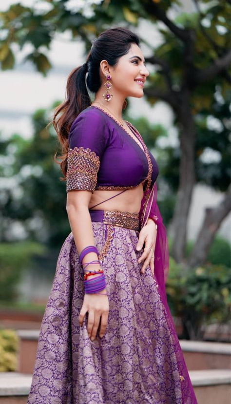 "Trending Pics of Athulya Ravi: Sizzling and Stunning Visuals Athulya Ravi, Blouse Neck Designs, Indian Actress Hot Pics, Indian Wedding Dress, Hot Pics, Indian Beauty Saree, Desi Beauty, Ethnic Fashion, Lehenga