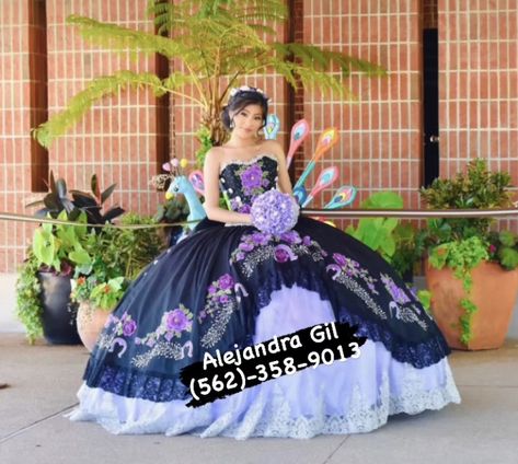 from alejandra_gil_designer_ on instagram Charro Quinceanera Dresses Purple, Charro Purple Dress, Lilac Charro Quinceanera Dresses, Quinceañera Dolls Purple, Quinceanera Doll Purple, Charro Quinceanera Dresses, Ariel Wedding, Quinceanera Ideas, Quinceanera Dress