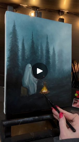 28K views · 948 reactions | Oldie but goodie! Prints in my shop! #garytheghost #acrylicpainting | Laurasbeatingart | Louie Zong · Ghost Duet Ghost Duet, Louie Zong, I Shop, Acrylic Painting, Ghost, Halloween