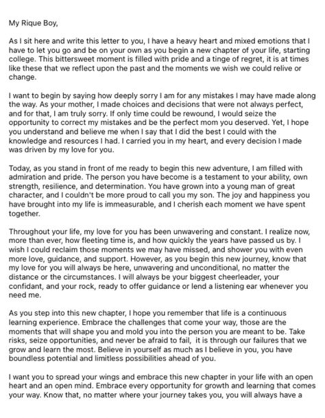 Letter For Son From Mom, Love Letter To My Son, Graduation Letter To Boyfriend, Letter To My First Born Son, Letters To Son From Mom, Letter To My Teenage Son, Letter To My Son On Graduation Day, Graduation Letter To Son, 18th Birthday Quotes For Son