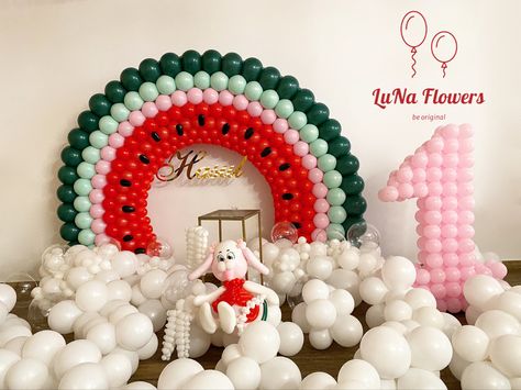 Watermelon Party, Balloon Sculptures, Balloon Decorations, Happy New Year, Watermelon, Balloons, Sculpture, Flowers, Quick Saves