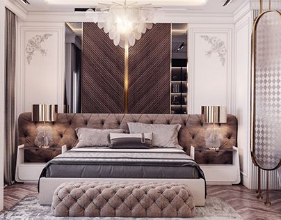 Check out new work on my @Behance profile: "Luxury Master bedroom design" http://be.net/gallery/129535053/Luxury-Master-bedroom-design Sleeping Room Design, Bedroom Decor For Women, Luxe Bedroom, Luxury Room Bedroom, Blue Bedroom Decor, Bedroom Interior Design Luxury, Classy Bedroom, Luxury Living Room Design, Apartment Bedroom Decor