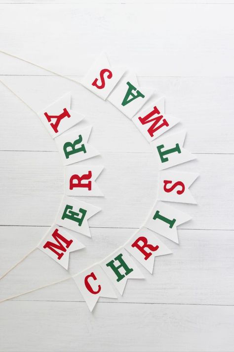 Christmas Pendant Banner, Merry Christmas Banner Printable, Meery Christmas, Merry Christmas Felt Garland, Christmas Fireplace Garland, Merry Christmas Bunting, Merry Christmas Hanging Banner, Fireplace Garland, Green Quotes