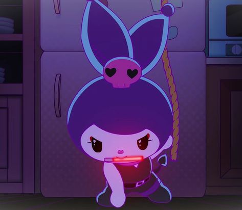 Kuromi Sister, Charmmy Kitty, Little Duck, Sanrio Wallpaper, Cute Little Drawings, Purple Backgrounds, Sanrio Characters, Anime Movies, Character Design Inspiration