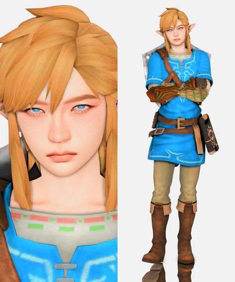 link from breath of the wild as a sim :)) Sims 4 Link Cc, Sims 4 Link Zelda, Sims 4 Geek Clothes, Sims 4 Legend Of Zelda Cc, Sims 4 Cc Link Zelda, Sims 4 Cc Anime Characters, Sims 4 Reference, Lou Howell Sims 4, Ts4 Maxis Match Cc Male