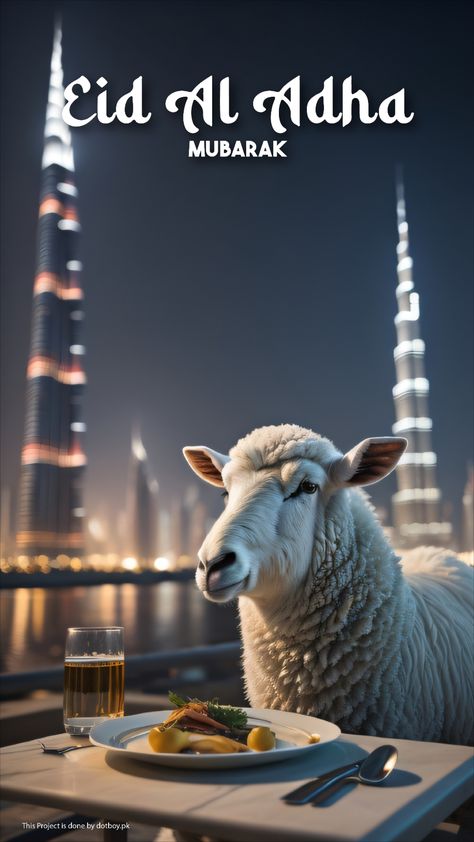 Before celebration of Eid ul Adha all animal are doing get together in dubai near Burj khalifa. Eid Wallpaper, Pakistan Defence, Eid Mubark, Social Media Campaign Design, Eid Adha Mubarak, Eid Mubarak Quotes, Dental Social Media, Eid Ul Azha, Eid Photos