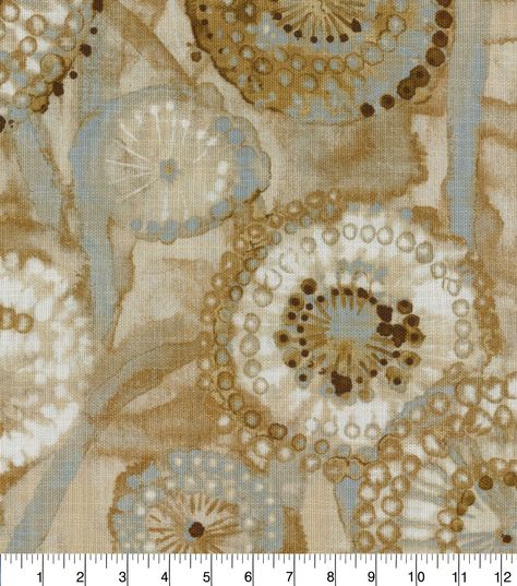 Majorca Natural Upholstery Fabric | JOANN Coastal Fabric, Window Accents, Boyfriend Crafts, Ellen Degeneres, Majorca, Joanns Fabric And Crafts, Printed Linen, Reupholster, Home Decor Fabric