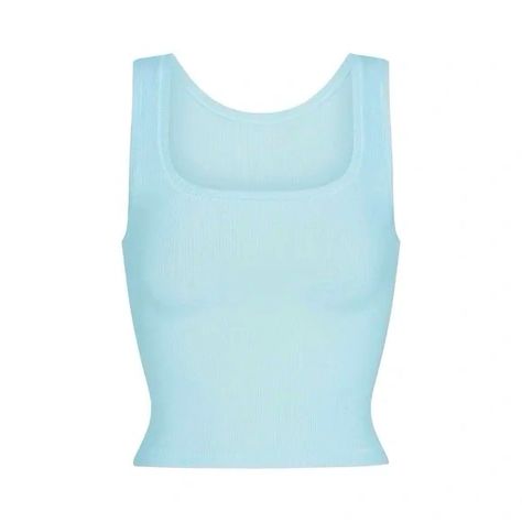 Skims Cotton Rib Tank In Light Blue Opal, Size Medium And Brand New With Tags. Features A Gorgeous Opal Blue Color, Ribbed, U-Neck, Slightly Cropped Length And Brand New With Tags. No Trades, Best Offers Usually Accepted Within The Offer Button. Light Blue Crop Top, U Neck, Blue Opal, Opal, Crop Top, Light Blue, Blue Color, Womens Tops, Size Medium