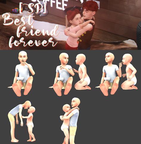 [SP]Best Friend Forever | sciophobis on Patreon Sims 4 Couple Poses, Sims 4 Decades Challenge, 4 Best Friends, Sims 4 Blog, Sims 4 Tsr, Sims 4 Family, Best Friend Forever, Sibling Poses, Free Sims 4