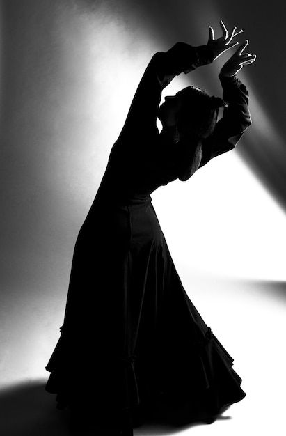 Foto gratuita bailarín de tiro completo ... | Free Photo #Freepik #freephoto #bailarina-flamenco #flamenco #gitana #espalda-mujer Flamenco Dancers Photography, Flamenco Dancing, Flamenco Dancers, Post Instagram, Bending, Free Photo, Matilda, Human Silhouette, Portrait Photography