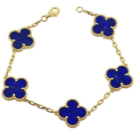 Vca Alhambra Bracelet, Van Cleef Alhambra, Van Cleef Bracelet, Cleef Bracelet, Alhambra Bracelet, Dark Blue Nails, Van Cleef And Arpels Jewelry, Van Cleef & Arpels, Blue Vans