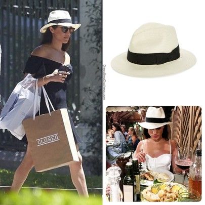 Meghan Markle wearing Madewell X Biltmore Panama Hat #hat #summer #sun http://liketk.it/2Wzto #liketkit @liketoknow.it #LTKspring #LTKunder100 #LTKtravel #fedora Womens Panama Hat, Meghan Markle Hat Style, Meghan Markle Hat, Summer Hats 2023, Fedora Hat Outfit Summer, Panama Hat Outfit, Morocco Outfits, Panama Hats For Women, Panama Hat Style