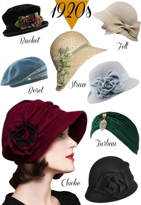 Women's 1920s style hats, cloche hats, Gatsby hats, Miss Fishers Murder Mystery hat, Downton Abbey hat styles.  Shop at VintageDancer.com 1920s Makeup Gatsby, 1920s Fashion Party, 1920s Makeup Tutorial, 1920s Hats, 1920 Style, 1920s Makeup, 1920s Wedding Dress, 1920s Clothing, 1920s Fashion Women