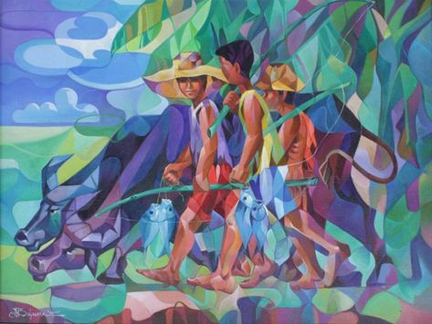 Values Painting, Filipino Artwork, Filipino Paintings, Filipino Tradition, Value Painting, Composition Painting, Filipino Art, Art Eras, Philippine Art