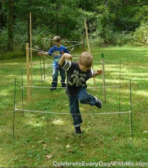 27 DIY Obstacle Courses for Kids That Anyone Can Build Spy Training, Backyard Obstacle Course, Ninja Warrior Course, Kids Obstacle Course, Obstacle Courses, 5th Birthday Party, Summer Courses, American Ninja Warrior, Highland Games