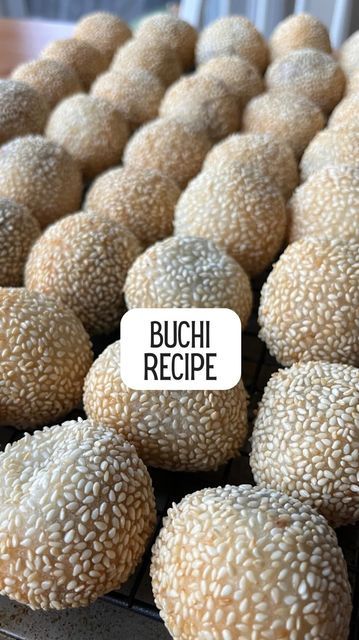 Buchi Recipe, Sesame Balls, Baked Dessert, Chinese Recipe, Glutinous Rice Flour, Red Bean Paste, Red Bean, Filipino Food, Glutinous Rice