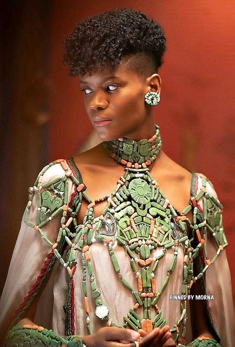 Kendall Tattoo, Shuri Black Panther, High Class Fashion, Letitia Wright, Iris Van Herpen, African Fashion Modern, Couture Details, Movie Costumes, Curly Hair Men