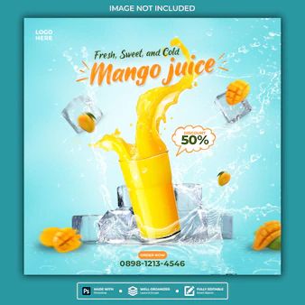 Template PSD, 73 Best Premium Graphics on Freepik Mango Juice Poster Design, Juice Social Media Post, Story Animation, Square Layout, Post Template Design, Social Media Mockup, Poster Design Layout, Accordion Fold, Facebook Design