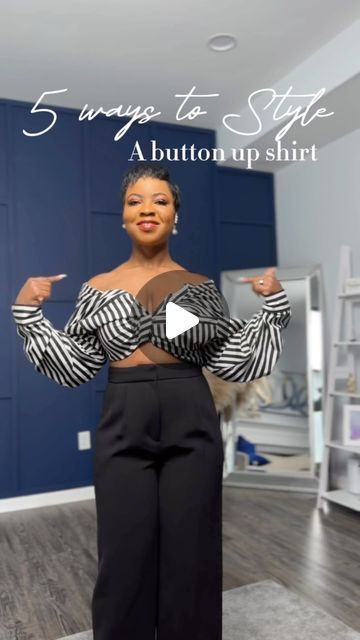 Button Down Shirt Ideas For Women, Way To Wear A Shirt, Different Ways To Tie A Button Up Shirt, Shirt Hacks Button Up, Styling A White Button Up, Ways To Style A White Button Down Shirt, Wearing Shirts In Different Ways, Ways To Wear Button Down Shirt Women, Ways To Wear A Button Down Shirt