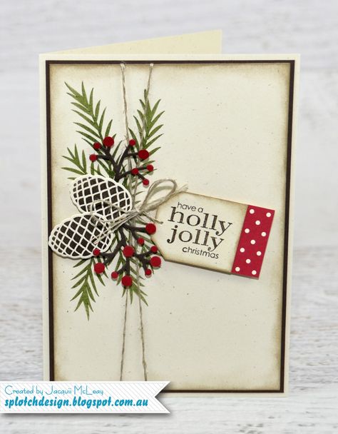 A blog about Stampin Up, scrappbooking & card making. Cards Cricut, Stampin Up Weihnachten, Christmas Cards 2017, Christmas Paper Crafts, Homemade Christmas Cards, Stampin Up Christmas Cards, Stampin Up Christmas, Diy Christmas Cards, Christmas Cards To Make