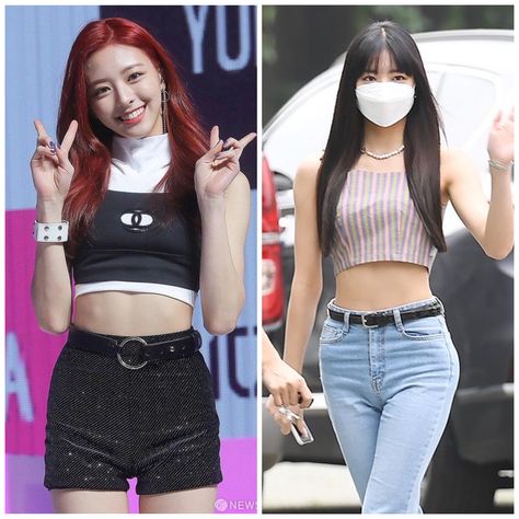 Yuna Body Itzy, Hip Pads, Hwang Yeji, City Night, Body Image, Girls Jeans, Kpop Idol, Kpop Girls, New Era