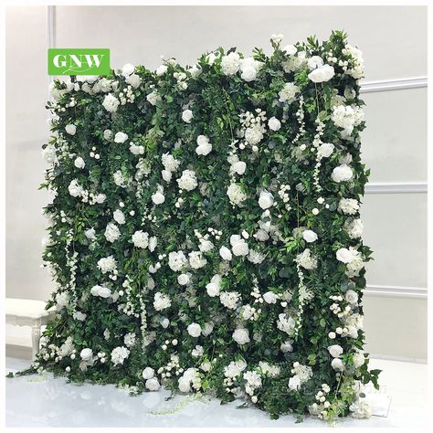 Flower Wall For Wedding, Wall For Wedding, House Front Wall Design, Wedding Stage Backdrop, White Wisteria, Flower Wall Wedding, Wedding Backdrop Design, Flower Wall Backdrop, Flower Panels