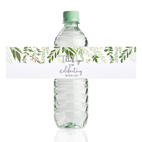 PRICES MAY VARY. 【PACKAGE INCLUDE】: The package comes with 50 pcs greenery water bottle label stickers, which size is 8.22in/21cm*1.96in/5cm, large quantity can meet your decoration needs. 【ADVANCED QUALITY MATERIAL】: The wedding water bottle stickers are made of upgraded high-quality materials, which are sturdy and durable. The exquisite craftsmanship makes the green leaf stickers more durable, with clearer patterns and brighter colors. 【UNIQUE DESIGN】: The sticker is designed with a greenery l Water Bottle Wraps, Wedding Water Bottle Labels, Wedding Bottle Labels, Wedding Water, Water Bottle Labels Wedding, Wedding Water Bottles, Jungle Birthday Party, Water Wedding, Gift Wrap Tags