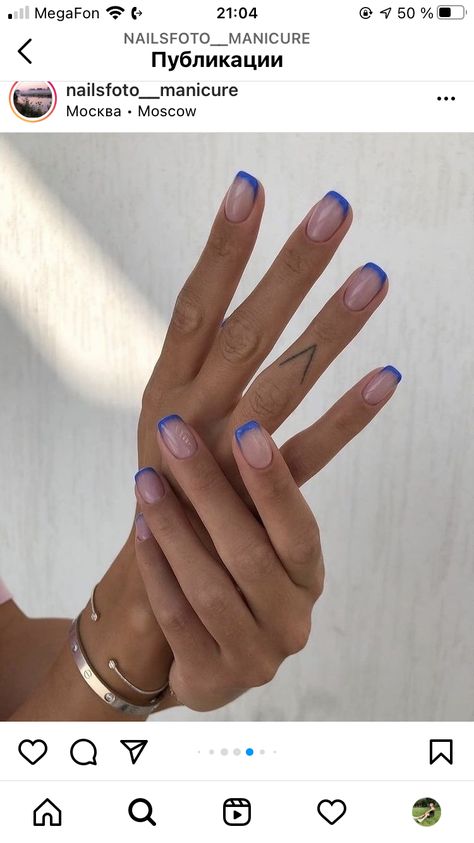 Squoval Acrylic Nails Summer, Short Squoval Acrylic Nails, Acrylic Nails Squoval, Nails Summer Blue, Cute Short Acrylic Nails, Squoval Acrylic Nails, Nails Coffin Short, Nails Squoval, Colored Nail Tips