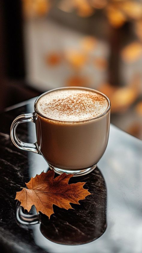 Hot Coffee Aesthetic, Maple Latte Recipe, Easy Coffee Drinks, Maple Latte, Affogato Coffee, Recipe For Fall, Easy Coffee Recipes, Coffee Cup Art, Coffee Reading