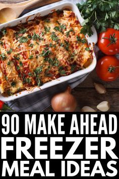 Freezer Meals For Kids, Single Serving Freezer Meals, Jamerill Stewart, Healthy Meals To Freeze, Simple Freezer Meals, Best Meals To Freeze, Batch Cooking Freezer, Low Carb Freezer Meals, Make Ahead Recipes