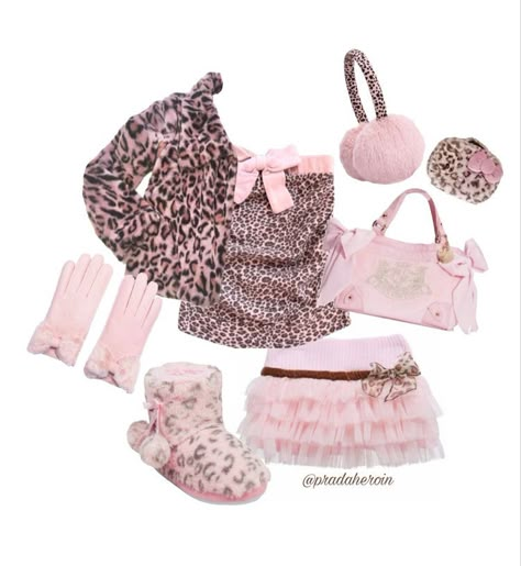 Pink And Leopard Print, Mcbling Fashion, Trashy Outfits, 일본 패션, Gyaru Fashion, 2000s Fashion Outfits, J Fashion, Really Cute Outfits, Harajuku Fashion