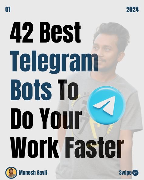 Level up your Telegram game with 42 AMAZING bots! ⁣ What are your favourite Telegram bots? Share them in the comments! Love and Respect Munesh Gavit #Telegram #TelegramBots #muneshgavit #gavitmunesh #branding #contentcalendar #contentcreation #contentcreationideas #contentcreationtips #contentcreationtools #contentcreator #contentmarketing #contentmarketingstrategy #contentmarketingtips #contentstrategy #contentwriting #branding #brandingpersonal #brandingtips #personalbrand #personalbra... Telegram Hacks, Telegram Bots, Content Creation Tools, Money Making Hacks, Content Calendars, Content Marketing Strategy, Content Writing, Love And Respect, Content Strategy