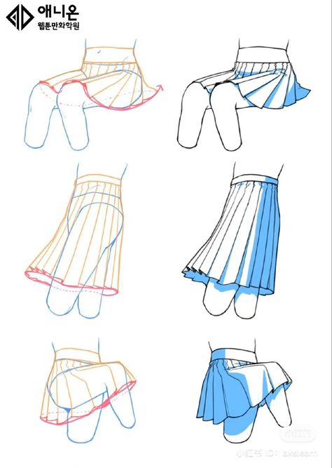 Anatomy Clothes, Anime Anatomy, Anime Skirts, Train Drawing, V Chibi, Fabric Drawing, Clothing Sketches, Manga Drawing Tutorials, Sketches Tutorial