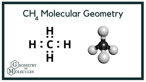 Today in this video, we help you determine the molecular geometry of a Methane molecule having a chemical formula of CH4. It comprises one Carbon and four Hydrogen atoms. #CH4 #CH4moleculargeometry​ #Methane​​​​​ #geometryofmolecules Methane Molecule, Chemical Bonding, Molecular Geometry, Hydrogen Atom, Geometry Shape, Chemical Formula, Biology, 4 H, Geometry