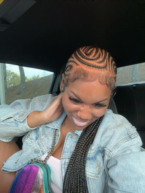 Nacia Miller - In love with the Alicia Keys braids inspo 😍😍😍 Alicia Keys Braids, Braided Hairstyles For Black Women Cornrows, Feed In Braids Hairstyles, Box Braids Hairstyles For Black Women, Cute Braided Hairstyles, Braided Cornrow Hairstyles, Braids Hairstyles Pictures, Quick Braided Hairstyles, Cute Box Braids Hairstyles