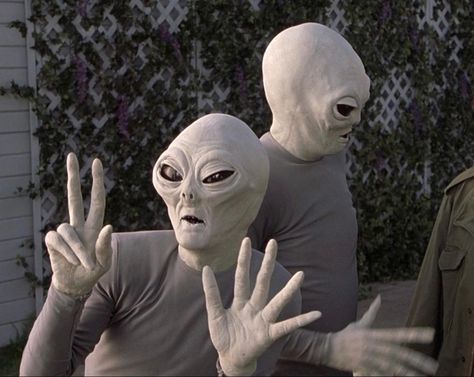 Refernece: Aliens from “Signs” part in Scary Movie 3 Scary Movie 3, Scary Alien, Aliens Movie, Scary Movie, X Files, Scary Movies, Character Costumes, Cool Lighting, My Vibe