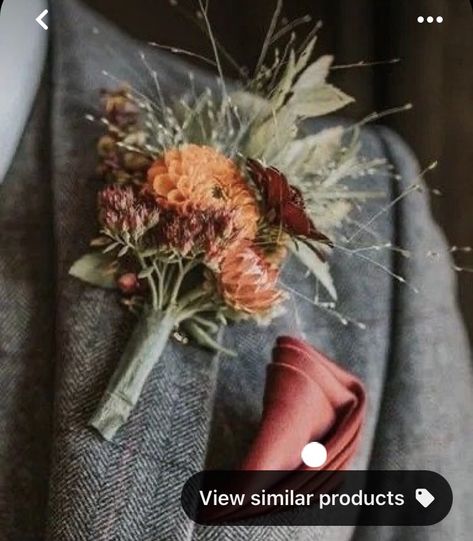 Autumnal Wedding Buttonholes, Autumn Wedding Buttonholes, Autumnal Buttonholes, Autumn Buttonholes, Fall Wedding Boutineers, Autumn Boutonniere, Sunflower Buttonhole, Acadia Elopement, Fall Wedding Boutonniere