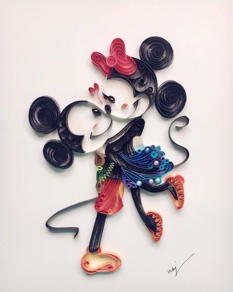 Quilling Disney, Quiling Paper Art, Quilling Dolls, Quilling Letters, Arte Quilling, Paper Quilling Tutorial, Paper Quilling Flowers, Paper Quilling Cards, Origami And Quilling