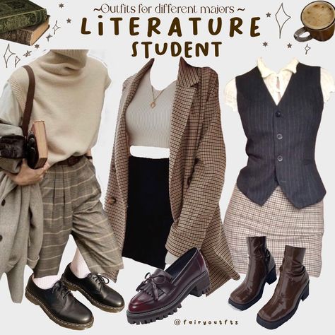 Literature Outfit, Intellectual Outfit, Hogwarts Library Aesthetic, Literature Student Aesthetic, Mbti Style, English Teacher Outfit, Academia Moodboard, Dark Academia Moodboard, Fairycore Academia