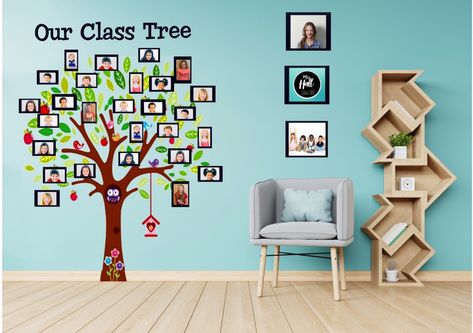 35 Best Classroom Decoration Ideas for Fall - Chaylor & Mads Classroom Wall Ideas, Homeschooling Classroom, Class Tree, Free Classroom Printables, Classroom Tree, Organized Classroom, Teaching Organization, Diy Preschool, Washing Walls