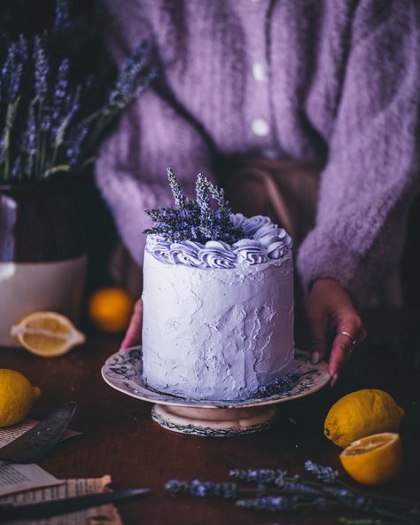 Lavender and lemon cake with lemon curd and lavender Swiss meringue buttercream ✨ Happiest of Thursdays, my dear friends! Here’s a moody little frame of a re-work of a cake I made a couple of years ago. After some tweaking, I think I’ve landed on something truly magical! The sponge is lemon, with lemon curd filling. Each layer has been brushed with a lavender syrup, and the whole thing is encased in a lavender Swiss meringue buttercream. Absolute heaven, and perfect for this time of year! Wo... Easy Pickles, Lemon Cake With Lemon Curd, Cake With Lemon Curd, Easy Pickle, Curd Filling, Lavender Cake, Lavender And Lemon, Lemon Curd Filling, Lavender Syrup