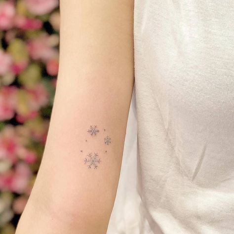 Image result for snowflake tattoo forearm Small Snowflake Tattoo, Snowflake Tattoo, Winter Tattoo, Snow Tattoo, Inner Arm Tattoos, Snow Flake Tattoo, 4 Tattoo, Cute Tiny Tattoos, Elegant Tattoos