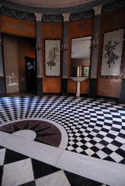 Taken at the Chateau de Malmaison, Rueil-Malmaison, near Paris, France. French Luxury Interior, Sydney Architecture, Josephine Bonaparte, Floor Pattern Design, Chateau De Malmaison, Decoration Details, Marble Floors, Castles Interior, Napoleon Bonaparte