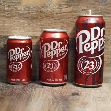 Buy the Viral Dr Pepper Candle Before It Sells Out | Apartment Therapy Dr Pepper Soda, Dr Pepper Can, Natural Soy Wax Candles, Dr Pepper, Candle Smell, Recycled Bottles, Hand Candle, Soda Pop, Soda Can