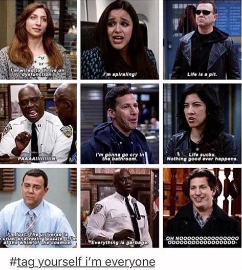 Bottom right Brooklyn 99 Funny, B99 Quotes, Andre Braugher, Brooklyn Nine Nine Funny, Gina Linetti, Rosa Diaz, Brooklyn 9 9, Rookie Blue, Nbc Tv