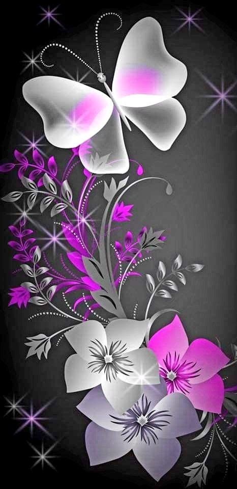 Descargar Fondos De Pantalla De Mariposas Para Celular Purple Butterfly Wallpaper, Butterfly Sketch, Butterfly Art Painting, Butterfly Wallpaper Backgrounds, Butterfly Background, Beautiful Butterflies Art, Butterfly Wallpaper Iphone, Flowery Wallpaper, Love Animation Wallpaper